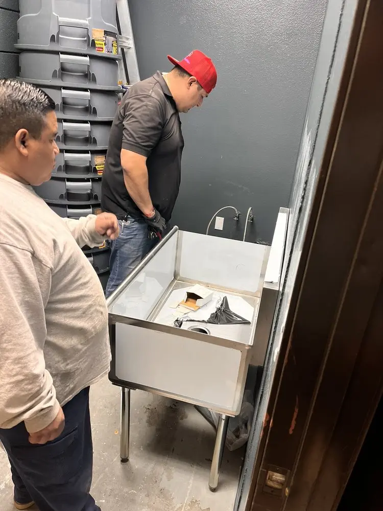 Commercial plumbing and sink installation in Kahului